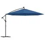 Sombrilla de jardín voladiza con luces LED azul celeste 350 cm von , Sonnenschirme - Ref: Foro24-313785, Preis: 146,47 €, Rab...