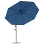 Sombrilla de jardín voladiza con luces LED azul celeste 350 cm von , Sonnenschirme - Ref: Foro24-313785, Preis: 146,47 €, Rab...