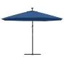 Sombrilla de jardín voladiza con luces LED azul celeste 350 cm von , Sonnenschirme - Ref: Foro24-313785, Preis: 146,47 €, Rab...