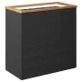 Jardinera de ratán sintético negra 80x40x80 cm von , Töpfe und Pflanzgefäße - Ref: Foro24-319417, Preis: 107,63 €, Rabatt: %
