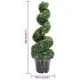 Planta espiral de Boj artificial con macetero verde 100 cm by , artificial flora - Ref: Foro24-336505, Price: 109,95 €, Disco...