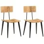 Sillas de comedor 2 uds madera maciza de mango 44x40x80 cm by , dining chairs - Ref: Foro24-348161, Price: 203,23 €, Discount: %