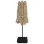 Sombrilla doble de jardín con luces LED gris taupe 449x245 cm de , Sombrillas - Ref: Foro24-362956, Precio: 196,12 €, Descuen...