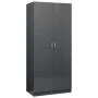 Armario de madera contrachapada gris brillo 90x52x200cm von , Kleiderschränke - Ref: Foro24-800638, Preis: 245,91 €, Rabatt: %