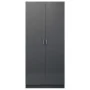 Armario de madera contrachapada gris brillo 90x52x200cm von , Kleiderschränke - Ref: Foro24-800638, Preis: 245,91 €, Rabatt: %