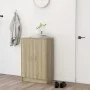 Mueble zapatero madera contrachapada roble Sonoma 60x35x92 cm by , Shoe racks and shoe organizers - Ref: Foro24-808930, Price...