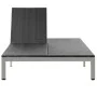 Tumbona doble con ruedas ratán sintético negro von , Liegen - Ref: Foro24-43977, Preis: 288,26 €, Rabatt: %