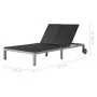 Tumbona doble con ruedas ratán sintético negro von , Liegen - Ref: Foro24-43977, Preis: 288,26 €, Rabatt: %