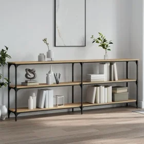 Mesa consola madera de ingeniería roble Sonoma 200x29x75 cm de , Mesas auxiliares - Ref: Foro24-834111, Precio: 127,70 €, Des...