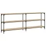 Mesa consola madera de ingeniería roble Sonoma 200x29x75 cm by , Side tables - Ref: Foro24-834111, Price: 127,70 €, Discount: %