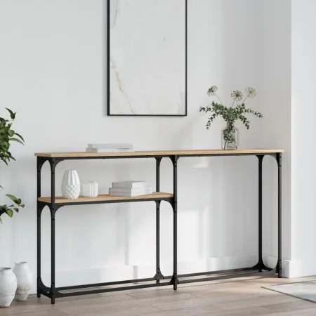Mesa consola madera de ingeniería roble Sonoma 145x22,5x75 cm von , Seitentische - Ref: Foro24-834096, Preis: 57,66 €, Rabatt: %