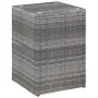 Mesa auxiliar superficie vidrio ratán sint. gris 35x35x52 cm de , Mesas auxiliares - Ref: Foro24-46983, Precio: 76,36 €, Desc...