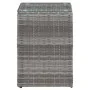 Mesa auxiliar superficie vidrio ratán sint. gris 35x35x52 cm de , Mesas auxiliares - Ref: Foro24-46983, Precio: 76,36 €, Desc...