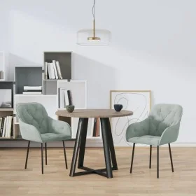 Sillas de comedor 2 unidades terciopelo gris claro von , Essstühle - Ref: Foro24-344845, Preis: 143,24 €, Rabatt: %