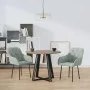 Sillas de comedor 2 unidades terciopelo gris claro de , Sillas de comedor - Ref: Foro24-344845, Precio: 143,08 €, Descuento: %