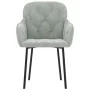 Sillas de comedor 2 unidades terciopelo gris claro de , Sillas de comedor - Ref: Foro24-344845, Precio: 143,08 €, Descuento: %