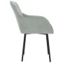 Sillas de comedor 2 unidades terciopelo gris claro de , Sillas de comedor - Ref: Foro24-344845, Precio: 143,08 €, Descuento: %