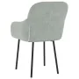 Sillas de comedor 2 unidades terciopelo gris claro de , Sillas de comedor - Ref: Foro24-344845, Precio: 143,08 €, Descuento: %
