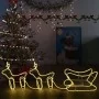 Renos y trineo de Navidad decoración jardín 576 LEDs by , Christmas lights - Ref: Foro24-51257, Price: 81,31 €, Discount: %