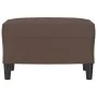 Reposapiés de cuero sintético marrón 60x50x41 cm by , Ottomans - Ref: Foro24-349289, Price: 50,42 €, Discount: %
