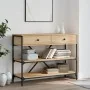 Mesa consola cajones estantes madera de ingeniería roble Sonoma von , Seitentische - Ref: Foro24-833404, Preis: 131,41 €, Rab...