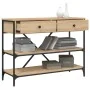 Mesa consola cajones estantes madera de ingeniería roble Sonoma von , Seitentische - Ref: Foro24-833404, Preis: 131,41 €, Rab...