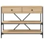 Mesa consola cajones estantes madera de ingeniería roble Sonoma von , Seitentische - Ref: Foro24-833404, Preis: 131,41 €, Rab...