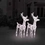 Renos de Navidad 2 unidades 80 LED blanco cálido acrílico by , Christmas lights - Ref: Foro24-342678, Price: 66,22 €, Discoun...