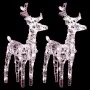 Renos de Navidad 2 unidades 80 LED blanco cálido acrílico by , Christmas lights - Ref: Foro24-342678, Price: 66,22 €, Discoun...