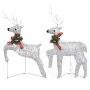 Renos de Navidad 2 unidades 40 LED plateado by , Christmas lights - Ref: Foro24-342684, Price: 50,25 €, Discount: %