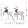 Renos de Navidad 2 unidades 40 LED plateado by , Christmas lights - Ref: Foro24-342684, Price: 50,25 €, Discount: %
