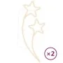 Tira de luces de estrella 2 uds blanco cálido 125,5x53x4,5 cm by , Christmas lights - Ref: Foro24-343318, Price: 73,66 €, Dis...