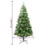 Árbol de Navidad con luces y piñas PVC PE verde 225 cm by , Christmas trees - Ref: Foro24-344290, Price: 172,05 €, Discount: %