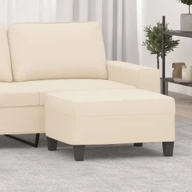 Reposapiés tela de microfibra beige 70x55x41 cm by , Ottomans - Ref: Foro24-349366, Price: 60,44 €, Discount: %