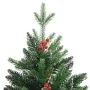 Árbol de Navidad artificial con bisagras y frutos rojos 120 cm by , Christmas trees - Ref: Foro24-356731, Price: 65,46 €, Dis...