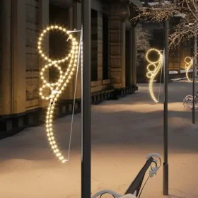 Tira de luces forma de bola 8 pzas blanco cálido 111,5x35x4,5cm von , Weihnachtsbeleuchtung - Ref: Foro24-3154330, Preis: 205...