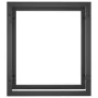 Leñero de acero negro mate 50x28x56 cm von , Brennholztaschen und -halter - Ref: Foro24-350304, Preis: 26,84 €, Rabatt: %