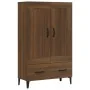Aparador alto de madera contrachapada marrón roble 70x31x115 cm by , Sideboards - Ref: Foro24-817488, Price: 94,80 €, Discoun...