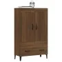 Aparador alto de madera contrachapada marrón roble 70x31x115 cm by , Sideboards - Ref: Foro24-817488, Price: 94,80 €, Discoun...