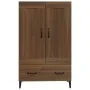 Aparador alto de madera contrachapada marrón roble 70x31x115 cm by , Sideboards - Ref: Foro24-817488, Price: 94,80 €, Discoun...