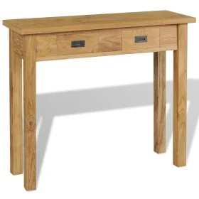 Mesa consola madera de teca maciza 90x30x80 cm von , Seitentische - Ref: Foro24-244481, Preis: 195,67 €, Rabatt: %