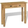 Mesa consola madera de teca maciza 90x30x80 cm by , Side tables - Ref: Foro24-244481, Price: 187,28 €, Discount: %