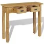 Mesa consola madera de teca maciza 90x30x80 cm by , Side tables - Ref: Foro24-244481, Price: 187,28 €, Discount: %