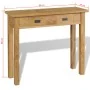 Mesa consola madera de teca maciza 90x30x80 cm by , Side tables - Ref: Foro24-244481, Price: 187,28 €, Discount: %