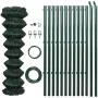 Valla tela metálica con postes acero verde 1x25 m de , Paneles de vallas - Ref: Foro24-140357, Precio: 208,14 €, Descuento: %