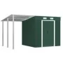 Cobertizo jardín con tejado extendido acero verde 346x193x181 cm by , Sheds - Ref: Foro24-144037, Price: 669,46 €, Discount: %