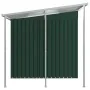 Cobertizo jardín con tejado extendido acero verde 346x193x181 cm by , Sheds - Ref: Foro24-144037, Price: 669,46 €, Discount: %