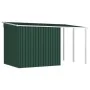 Cobertizo jardín con tejado extendido acero verde 346x193x181 cm by , Sheds - Ref: Foro24-144037, Price: 669,46 €, Discount: %