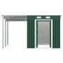 Cobertizo jardín con tejado extendido acero verde 346x193x181 cm by , Sheds - Ref: Foro24-144037, Price: 669,46 €, Discount: %