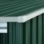 Cobertizo jardín con tejado extendido acero verde 346x193x181 cm by , Sheds - Ref: Foro24-144037, Price: 669,46 €, Discount: %